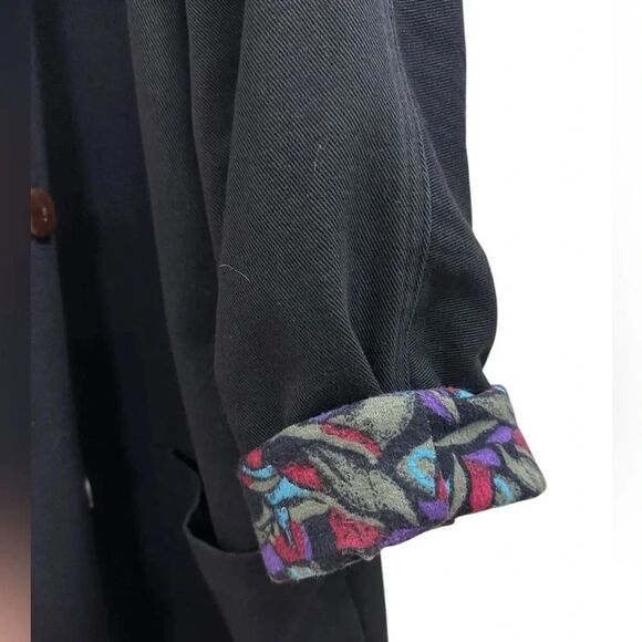 Canvas/leather vintage 80s Red Pepper long jacket trench mens medium - Picture 9 of 9